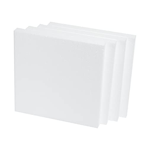 Silverlake 10x10x1 Craft Foam Squares for Styrofoam Board Projects (4 Count)
