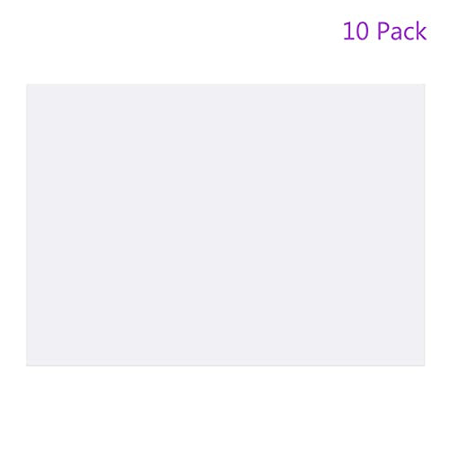 10Pcs Correction Gel Light Filter Overlay Transparent Plastic PVC Sheets Clear for Photo