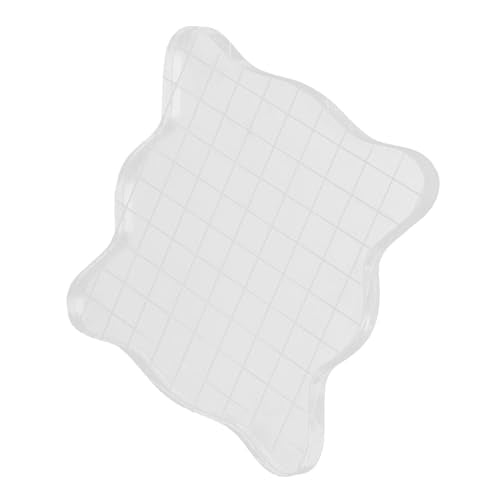 1PC Transparent Acrylic Stamp Blocks with Grid Lines