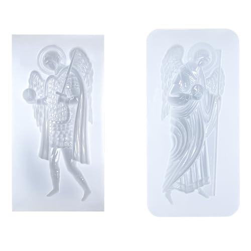 Art Molds for Polyclay Air Dry Clay Plaster (2 Count)