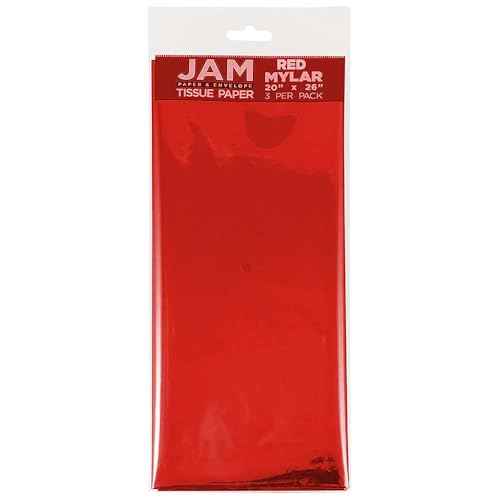 Tissue Paper Red Mylar (3 Count)