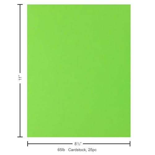 PA Paper Accents Stash Builder Cardstock 8.5" x 11" Green Apple