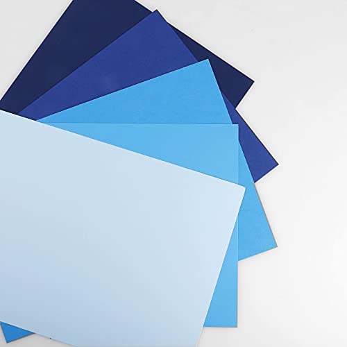 Blue Navy Colored Cardstock Thick Paper 50 Sheets (50 Count)
