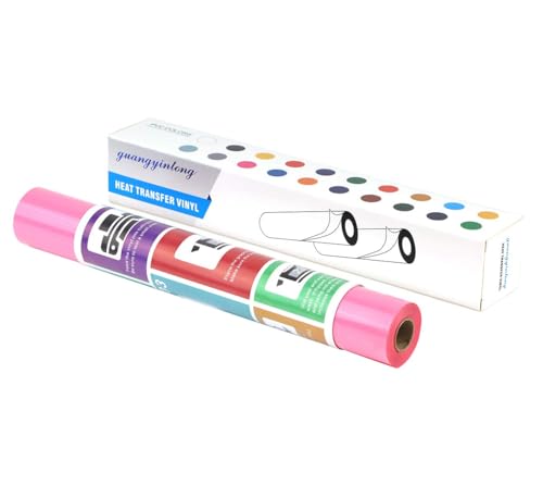 Heat Transfer Vinyl Pink HTV Rolls (12 Foot)