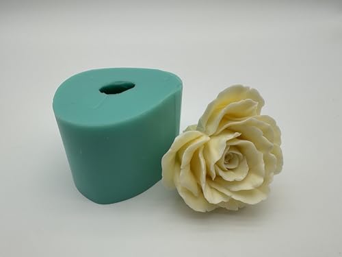 Heart Shape Rose Flower Chocolate Cake Decoration Mold