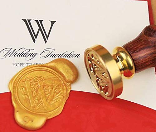 Vintage Santa Claus Monogram Wedding Wax Seal Stamp Melting Spoon Wax Stick Candle Christmas Gift Box kit Invitation Christmas Gift Wrap Custom Logo Text Design Sealing Wax Seal Stamp Set
