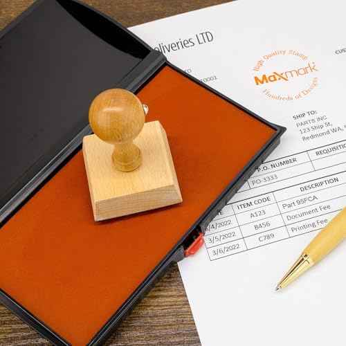 Large Premium Orange Ink Stamp Pad