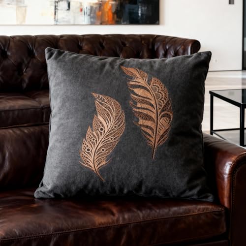A4 Reusable Two Feathers Stencil for Painting