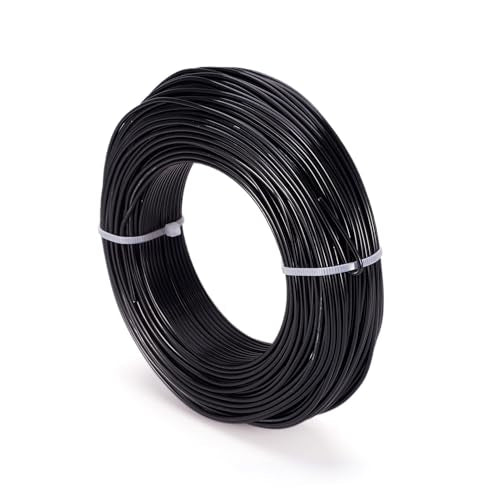 180 Feet 12 Gauge Aluminum Wire Black Bendable Metal Craft Wire for Beading Jewelry Craft Making (180 Foot)