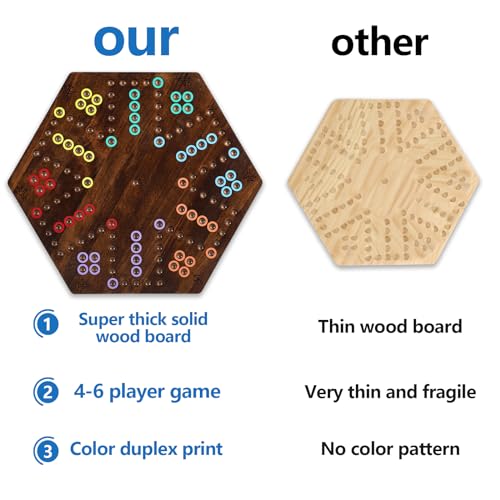 20 inches Wood Wahoo Board Game 2 Sided 4