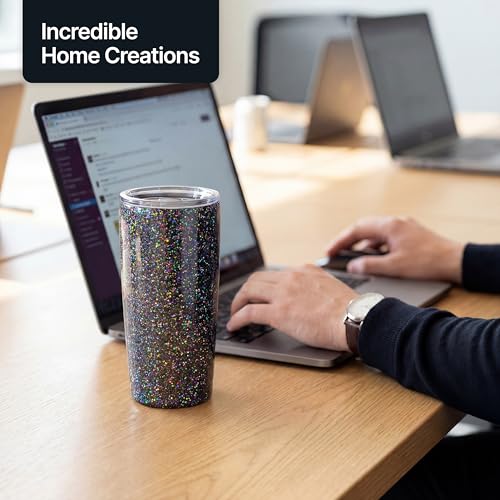 Craft Glitter Shaker Black Holographic 130g Ultrafine (4.5 Ounce)