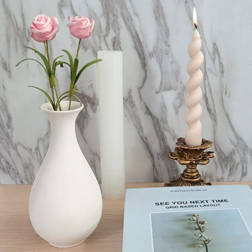 2 Pack Diamond Cylinder Twist Candle Mold (2 Count)