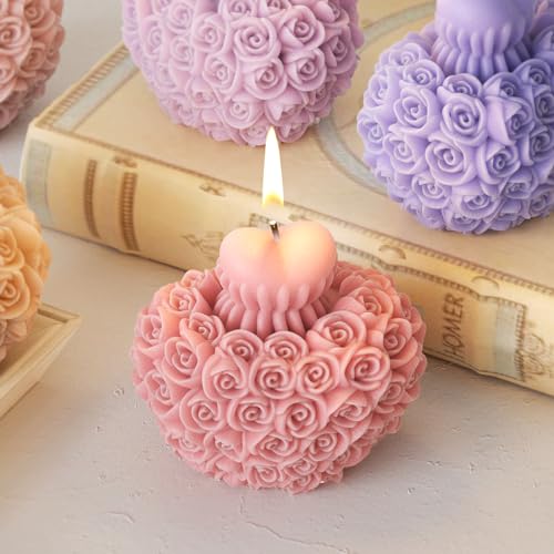 Rose Flower Heart Peony Resin Casting