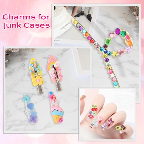 4980 Pcs Junk Phone Case Charms Kit with DIY Nail Charms