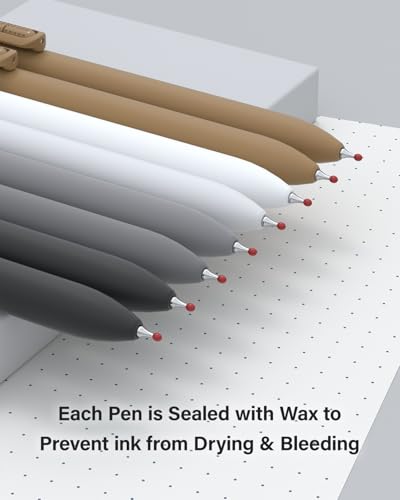8 Pcs Gel Pens Black Ink (8 Count)