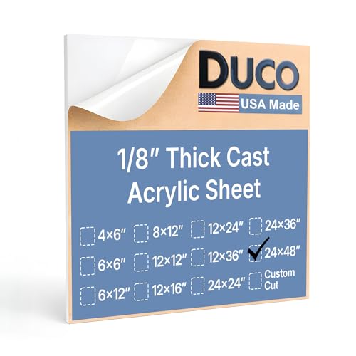 Duco White Cast Acrylic Sheets 1