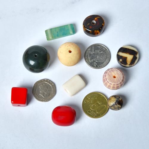 1 2 LB Bag Assorted Resin Beads for Jewellery Making (80 Count)