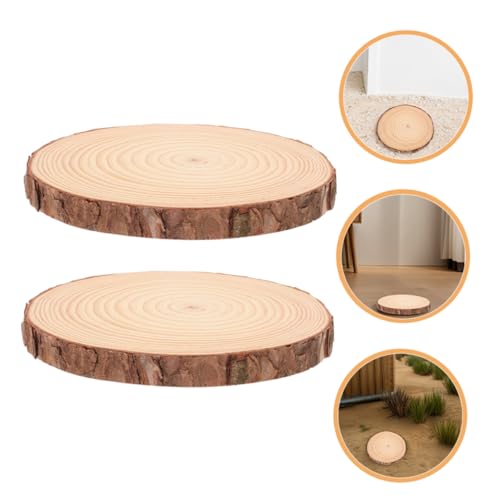 2pcs Maple Leaf Stepping Stones for Outdoor Landscape Wooden Pathway Stones Slip Surface for Garden