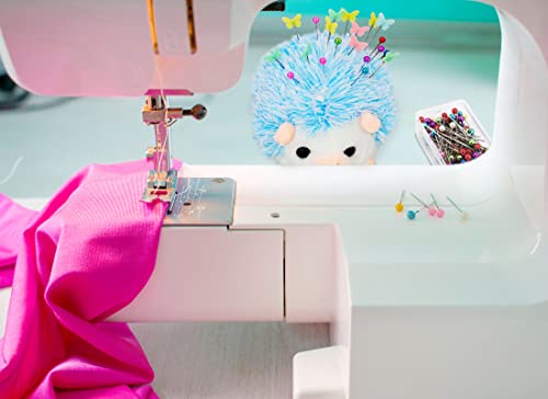 2 Hedgehog Sewing Pincushion with 200 Pieces Sewing Pins Set for Sewing DIY Projects (200 Count)