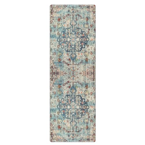 Reine Bohemian Floral Medallion Runner Rug
