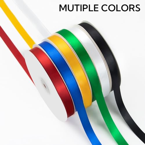5 8 Inch 100 Yards Satin Ribbon Wine Red (300 Foot)