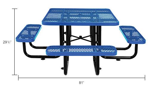 46" Square Picnic Table