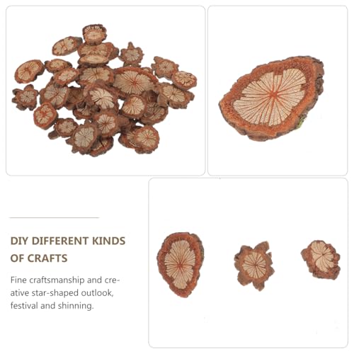Wood Slices Small Unfinished Wood Natural Tree Bark Irregular Log Slices for Crafts Arts Table Centerpieces Decoration