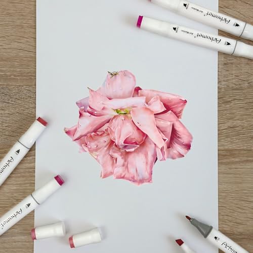 6pcs Pink Alcohol Markers Set (6 Count)