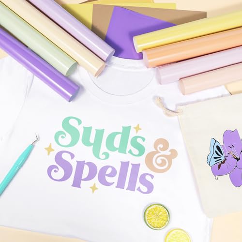 Pastel Heat Transfer Vinyl Boho Color