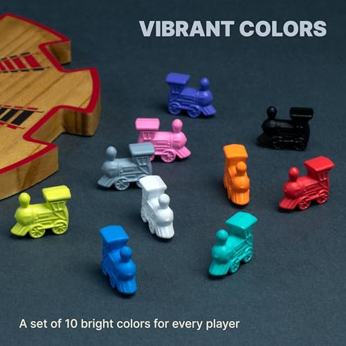 Set of 10 Metal Mexican Train Trains