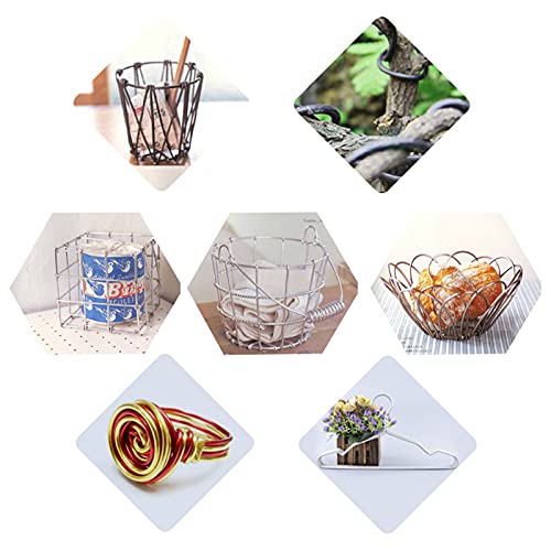 3 Rolls Craft Wire Jewelry Beading Wire Flexible Aluminum Wire Tarnish Resistant for DIY Jewelry Craft Making (49.2 Foot)