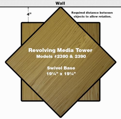 Revolving Media Tower 1000 White