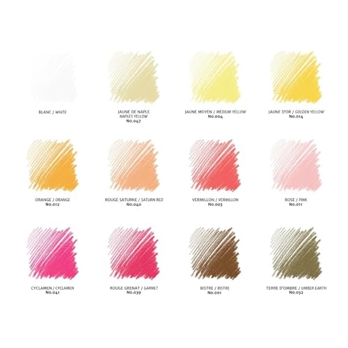 24 Count Assorted Colored Carrés Crayons Set