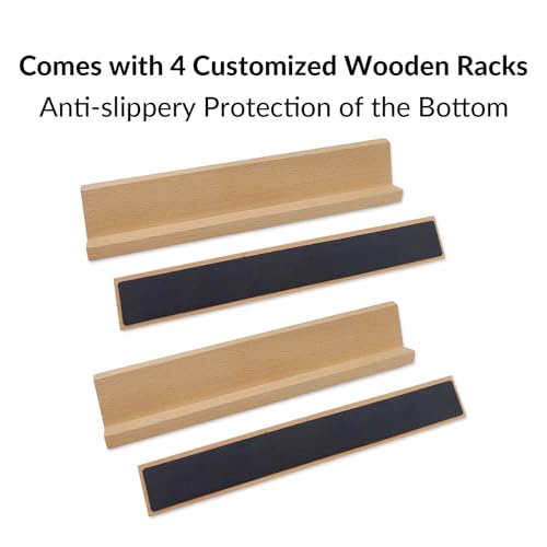 Dominos Set for Adults with 4 Wooden Racks