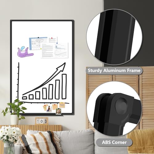 XBoard Magnetic White Board Dry Erase 48 x 31 Inches