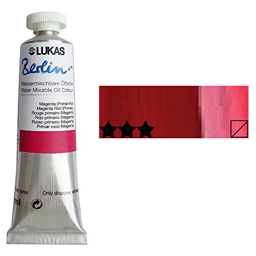 Berlin Pro Artists Water Mixable Oil Paint 37 ml Tube Alizarin Crimson Hue