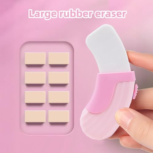 3+1 Pack Large Rubber Erasers Sliding Retractable Eraser (4 Count)