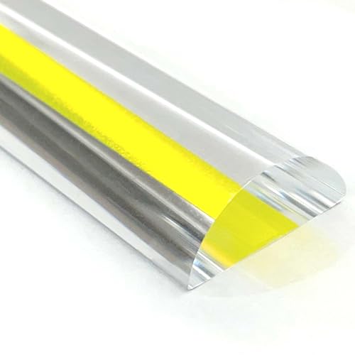 MAGDEPO 2X Bar Magnifying Ruler 6" with Guiding Line & Mini Line Magnifier with Clip for Reading Small Prints