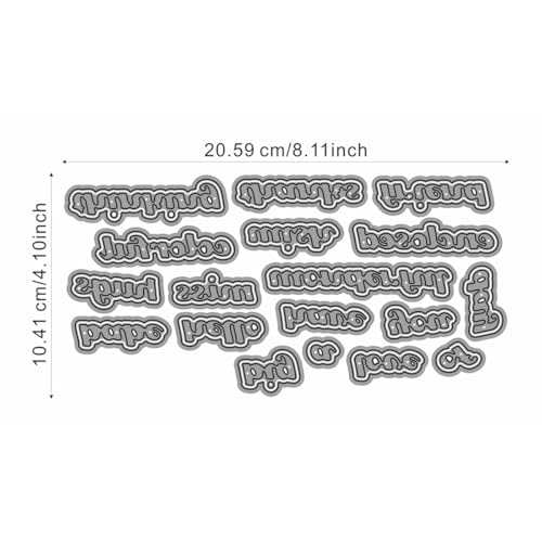 Metal Cutting Dies DIY Merry Christams Embossing Stencil Template Scrapbooking Card Making Mold Photo Album Arts Crafts Tools