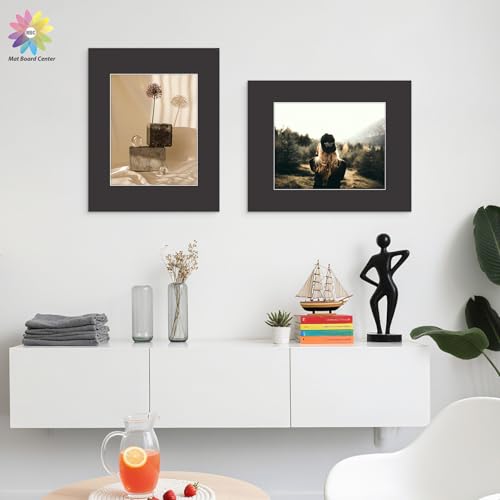 Mat Board Center 25 Pack 16x20 Picture Mat for 11x14 Photo Black