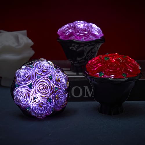 Rose Jar Resin Mold with Lid