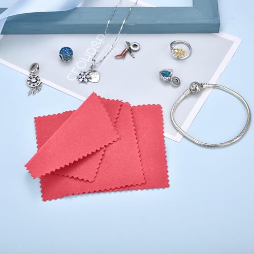 Silver Polishing Cleaning Cloth for Sterling Silver (50 Count)