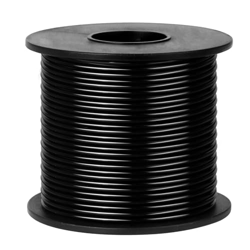 95FT 14 Gauge Bendable Black Aluminum Craft Wire for Jewelry Making Craft (95 Foot)