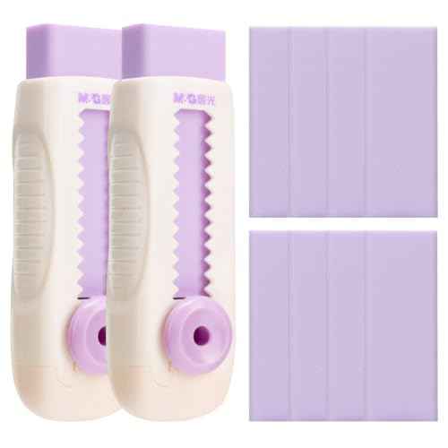 8+2 Pack Rubber Erasers Sliding Retractable Eraser