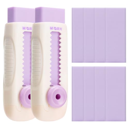 8+2 Pack Rubber Erasers Sliding Retractable Eraser