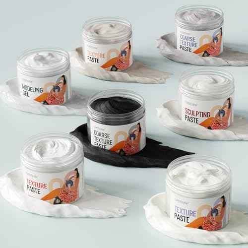 Coarse Modeling Paste for Textured Art and Acrylic Painting (8.45 Fl Oz)