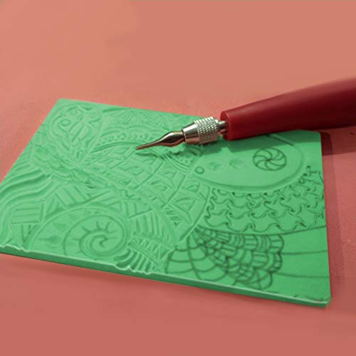 20 PCS 4 x 6 Inch Rubber Stamp Carving Blocks (20 Count)