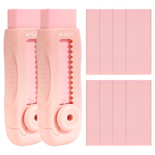 8+2 Pack Rubber Erasers Sliding Retractable Eraser