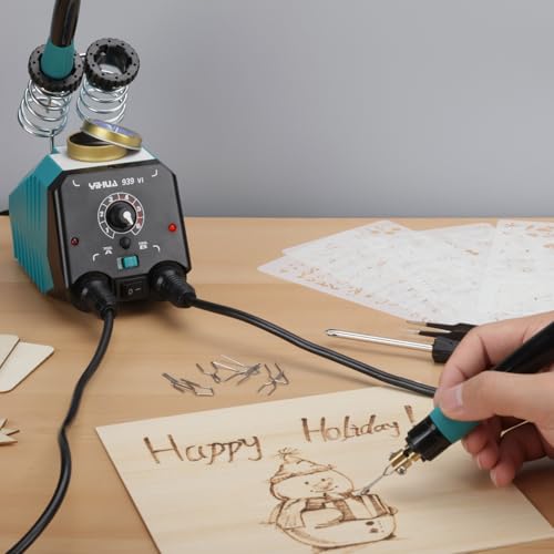 939 VI Dual Wood Burning Pen Wood Burning Kit with 23 Wire Nib in Varied Shapes
