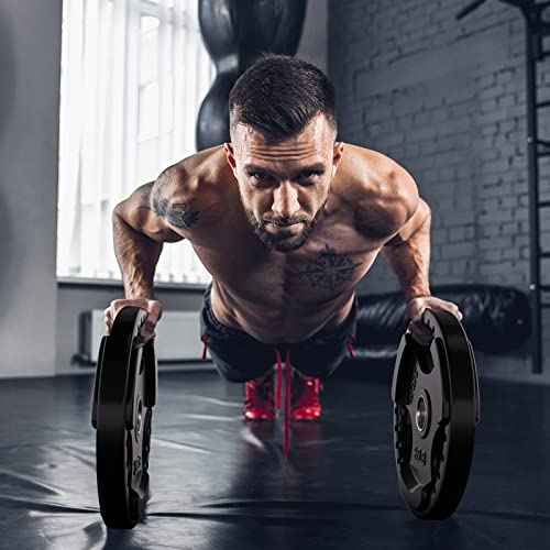 Olympic Rubber Grip Weight Plates (2 Count)